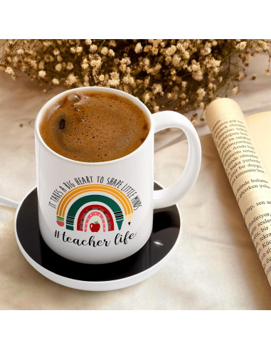 Calentador de Tazas de Café LiqCool con Taza 11 Oz Blanca