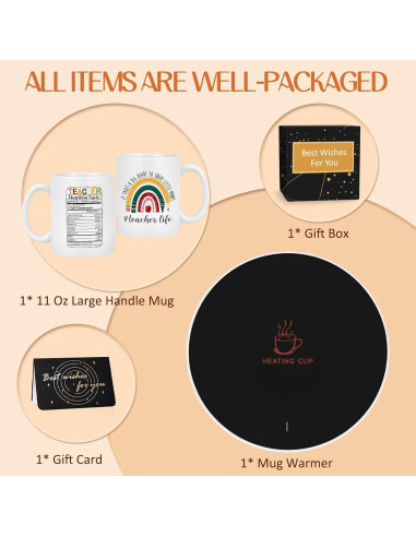 Calentador de Tazas de Café LiqCool con Taza 11 Oz Blanca