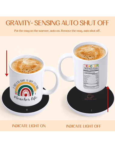 Calentador de Tazas de Café LiqCool con Taza 11 Oz Blanca