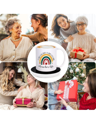 Calentador de Tazas de Café LiqCool con Taza 11 Oz Blanca