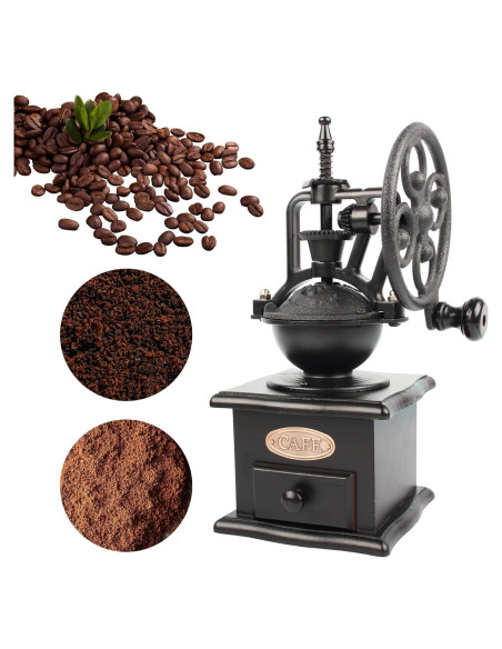 Molino de Café Manual LITAITAI de Madera y Hierro Fundido