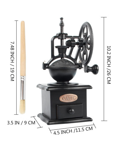Molino de Café Manual LITAITAI de Madera y Hierro Fundido