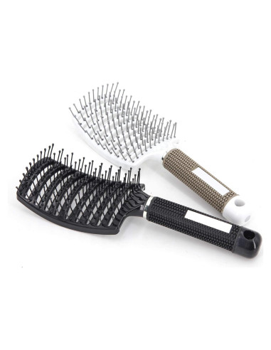 2 Cepillos Desenredantes Curvados Eyxformula para Cabello Húmedo
