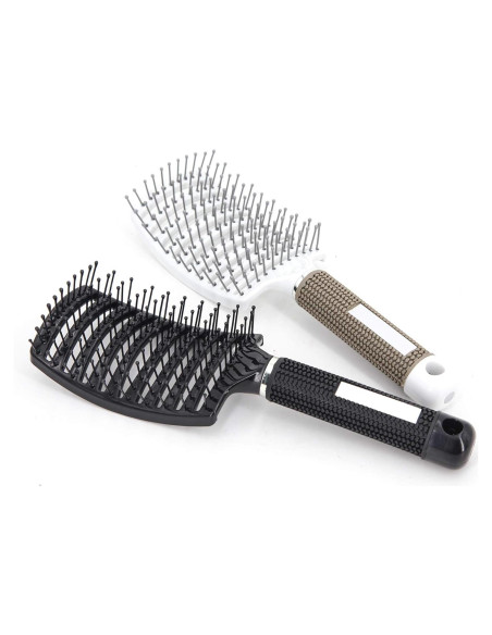 2 Cepillos Desenredantes Curvados Eyxformula para Cabello Húmedo
