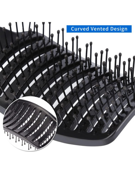 2 Cepillos Desenredantes Curvados Eyxformula para Cabello Húmedo