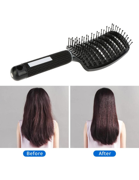 2 Cepillos Desenredantes Curvados Eyxformula para Cabello Húmedo