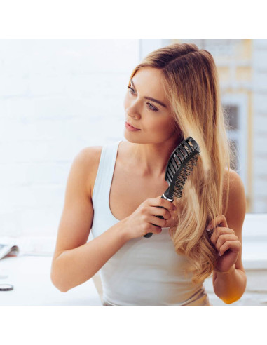 2 Cepillos Desenredantes Curvados Eyxformula para Cabello Húmedo