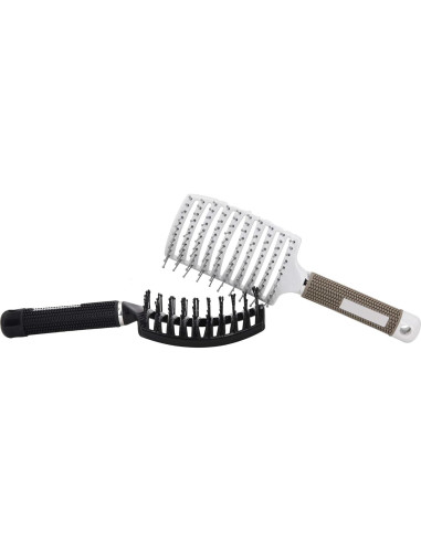 2 Cepillos Desenredantes Curvados Eyxformula para Cabello Húmedo