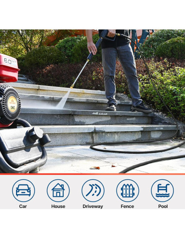 Manguera de Lavadora a Presión YAMATIC 15,24 m 3200 PSI