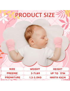 18 Pares de Mitones de Algodón para Bebés Prematuros 2