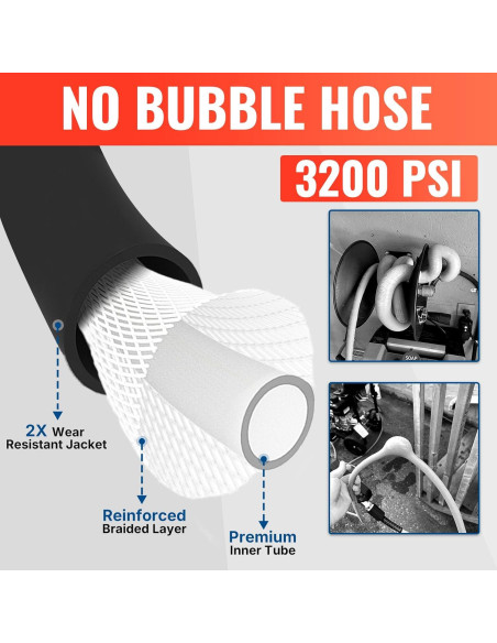 Manguera de Lavadora a Presión YAMATIC 15,24 m 3200 PSI