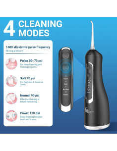 Irrigador Oral Inalámbrico JNGOODS M159 Pro 300ml IPX7 4 Modos 2