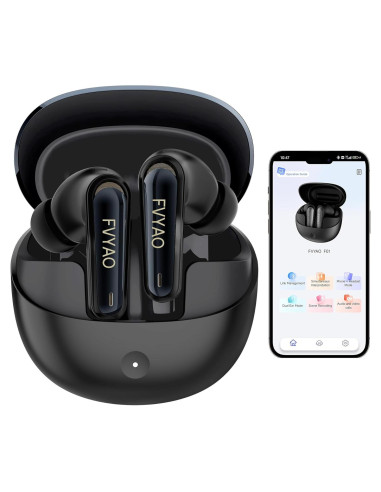 Auriculares Traductores FVYAO Bluetooth 5.4, 134 Idiomas, ANC