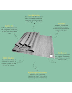 Alfombrilla de Yoga Natural ONE96NINE 183x61cm Ecológica Antideslizante 2