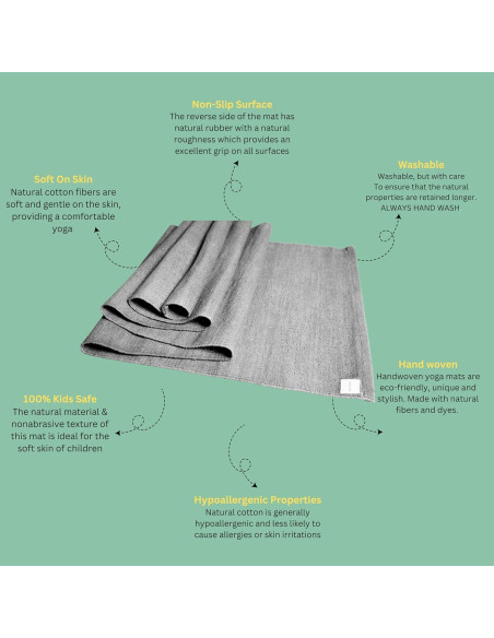 Alfombrilla de Yoga Natural ONE96NINE 183x61cm Ecológica Antideslizante