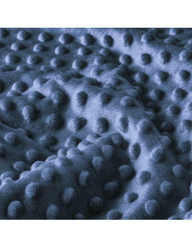 Manta BORITAR para Bebés 75x100cm Floral Azul Oscuro