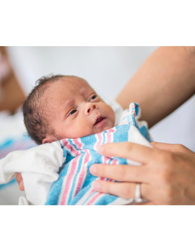 Mantas de Recepción para Bebés Vakly - Paquete de 3 Algodón 100%