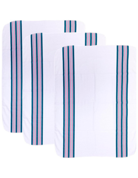 Mantas de Recepción para Bebés Vakly - Paquete de 3 Algodón 100%