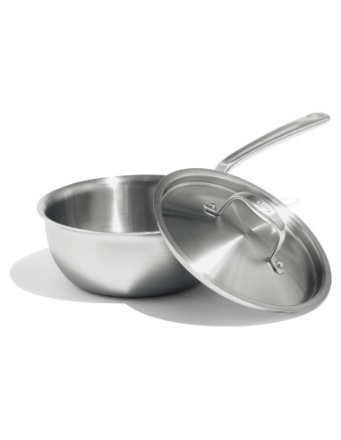 Sartén Saucier Acero Inoxidable Made In 2 Cuartos - Italia