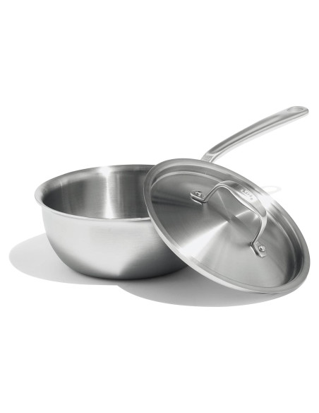 Sartén Saucier Acero Inoxidable Made In 2 Cuartos - Italia