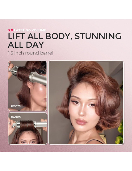 Cepillo Térmico TYMO Stylux Pro 1.5" Alisador y Rizador 2 en 1 Cepillo Térmico TYMO Stylux Pro 1.5" Alisador y Rizador 2 en 1