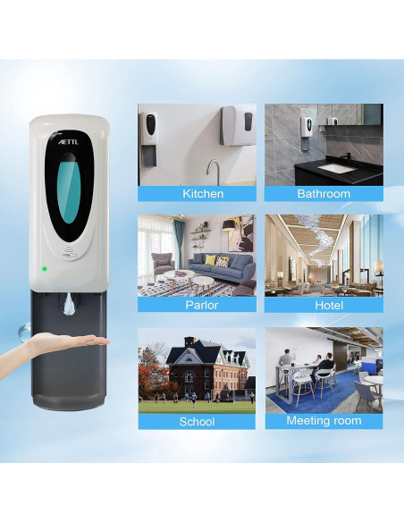 Dispensador de Jabón Espumoso Automático AETTL 1000ml Sin Contacto Dispensador de Jabón Espumoso Automático AETTL 1000ml Sin Contacto