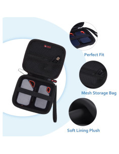 Funda Dura XANAD para SSD Sandisk Pro/Samsung T7 - Negro 2