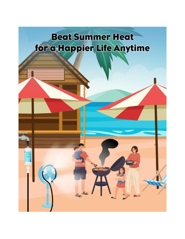 Kit de Nebulización Pawfly 50 pies con 15 Boquillas de Latón