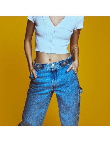 Cinturón Sin Hebilla Elástico Neyauo 2 Pcs Ajustable Negro