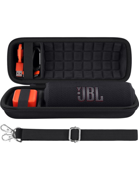 Funda Dura Baval para Altavoz JBL Flip 7 Impermeable Negra