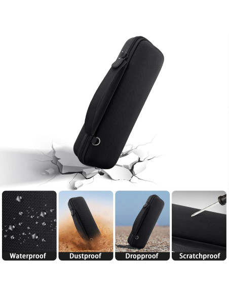 Funda Dura Baval para Altavoz JBL Flip 7 Impermeable Negra