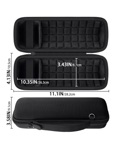 Funda Dura Baval para Altavoz JBL Flip 7 Impermeable Negra