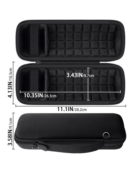 Funda Dura Baval para Altavoz JBL Flip 7 Impermeable Negra
