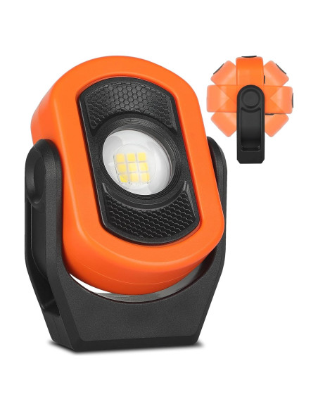 Luz de Trabajo LED KALVATAY 3000mAh 3 Modos 360 Naranja