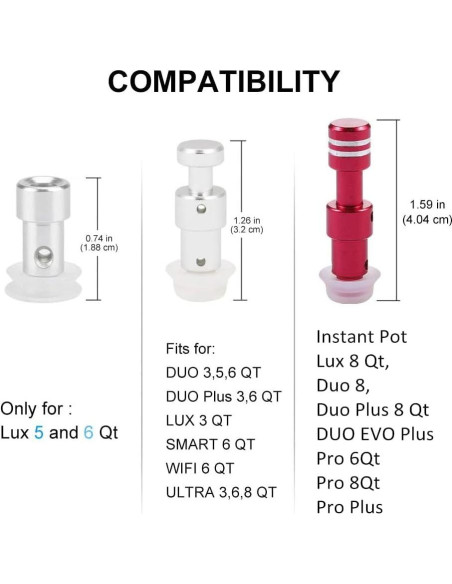 Válvula de Flotación Original ZoneFly para Instant Pot LUX 5/6 Qt