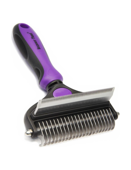 Cepillo Deshedding y Grooming Maxpower Planet Grande Púrpura