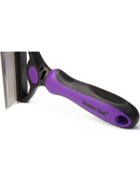 Cepillo Deshedding y Grooming Maxpower Planet Grande Púrpura