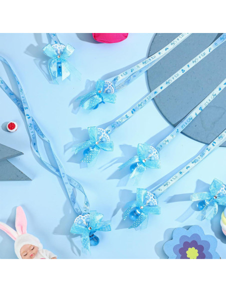 Collares de Chupete XunYee 48 Pcs Baby Shower Azul