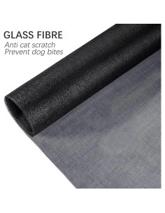 Kit de Reparación de Pantalla de Ventana ALI2 59 cm x 200 cm Negro 2