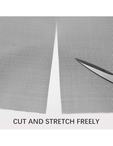 Kit de Reparación de Pantalla de Ventana ALI2 59 cm x 200 cm Negro