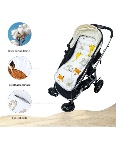 Almohadilla de Silla de Paseo Miracle Baby Algodón 34x78cm