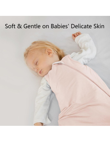 Saco de dormir BubblePanda 0-6 meses 0.5 Tog rosa suave