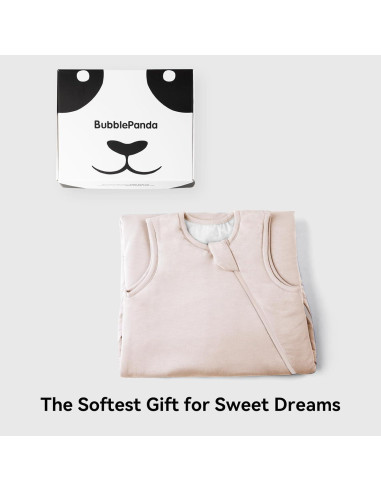 Saco de dormir BubblePanda 0-6 meses 0.5 Tog rosa suave