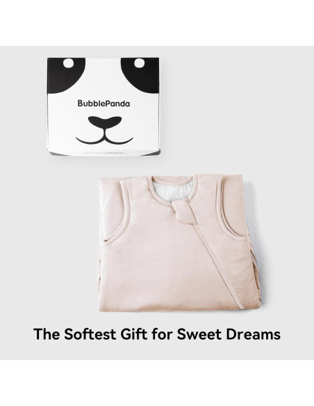 Saco de dormir BubblePanda 0-6 meses 0.5 Tog rosa suave