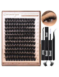Kit de Extensión de Pestañas Geeneiya 200D 10-20mm DIY