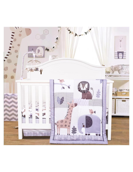 Conjunto de Ropa de Cuna Cloele Animales 3 Piezas Estándar