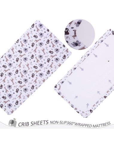 Conjunto de Ropa de Cuna Cloele Animales 3 Piezas Estándar