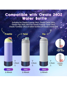 Botón de Silicona BKBY para Botella Owala 710ml Azul Chameleon 2