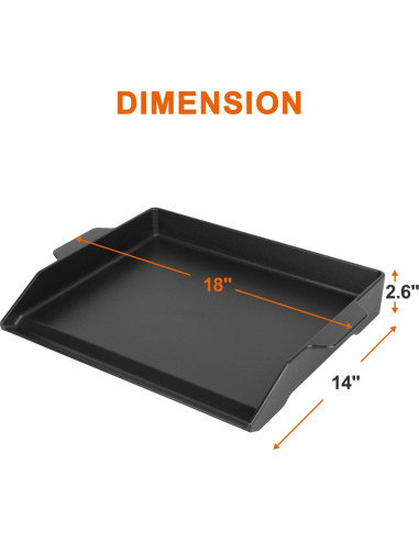 Plancha de Hierro Fundido BBQ Future 47.24x35.56 cm Antiadherente