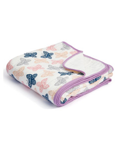 Manta de Muselina ZPECC 76x102 cm Algodón Orgánico Hipoalergénica